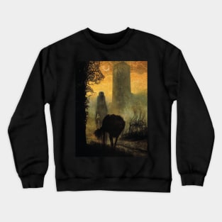 Untitled (Shepherd), by Zdzisław Beksiński - Beksinski Wolf Crewneck Sweatshirt